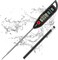 Waterproof IPX7 Thermometer for Water, Liquid, Candy Making and Cooking. Instant Read Food Thermometer (Blackk)